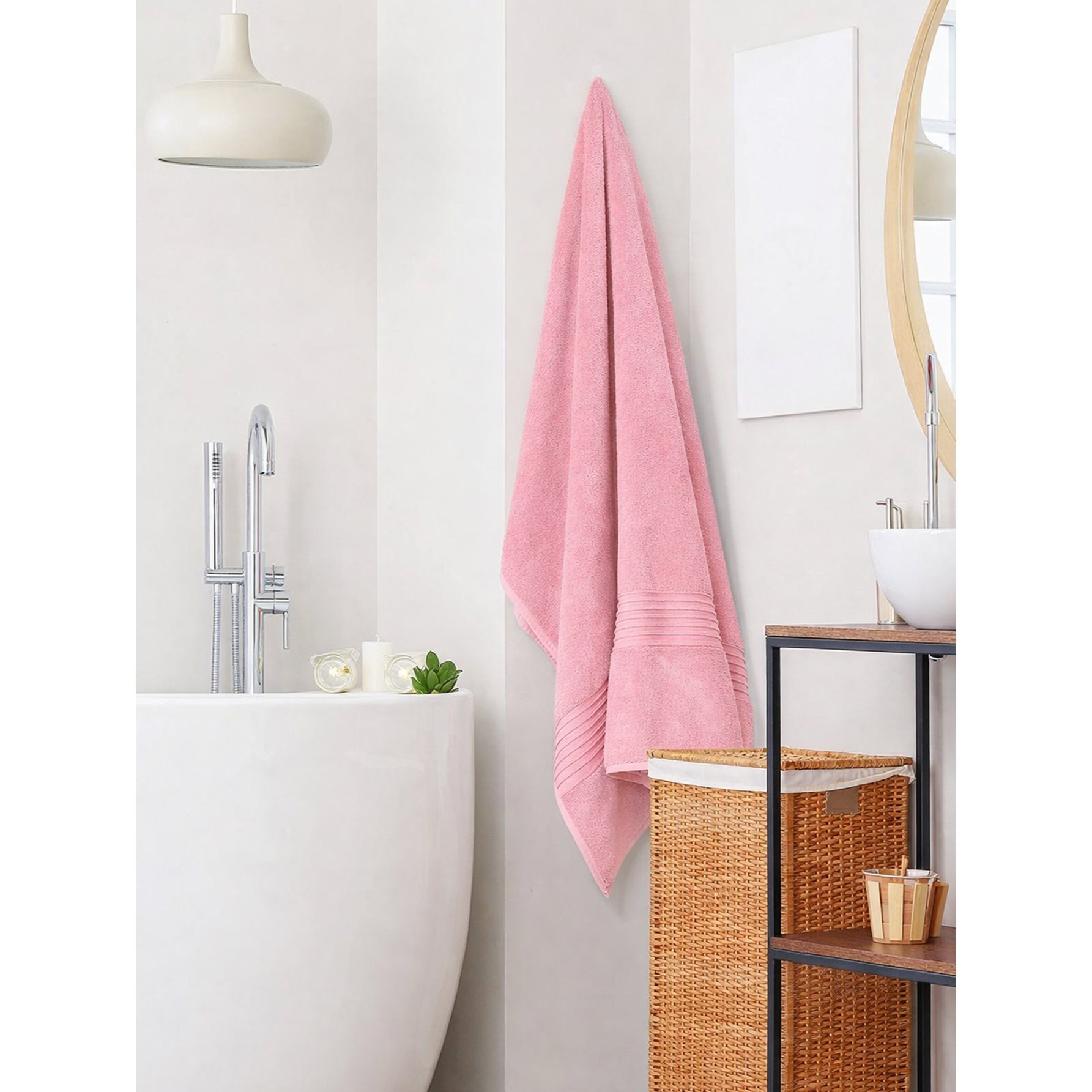 Premium Bath Sheets Set, Large Cotton Bath Towels, 90x150 cm