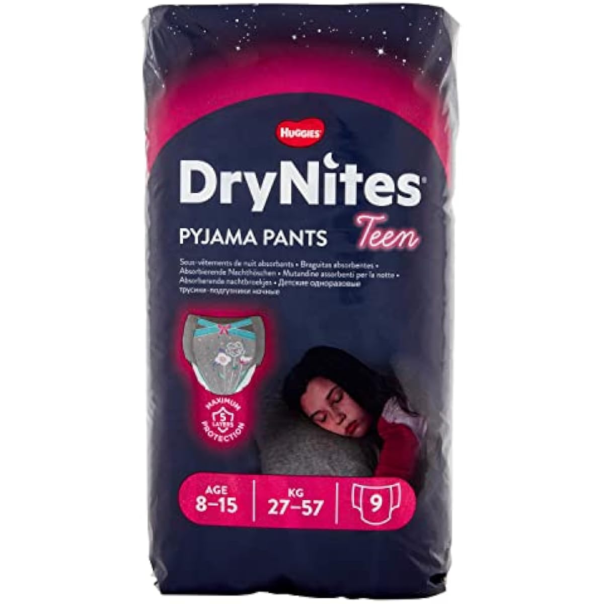 Diaper Pants For Girls 8-13 Years (30-48 Kg) Monthly Pack 27 Pcs