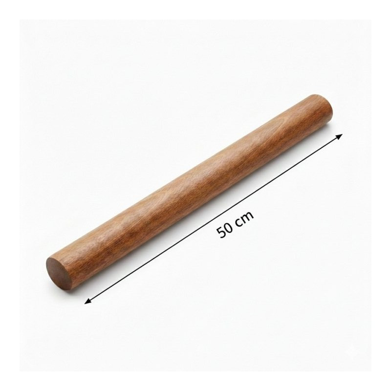 Wood Rolling Pin 50 Cm, Elegant And Durable Xxl