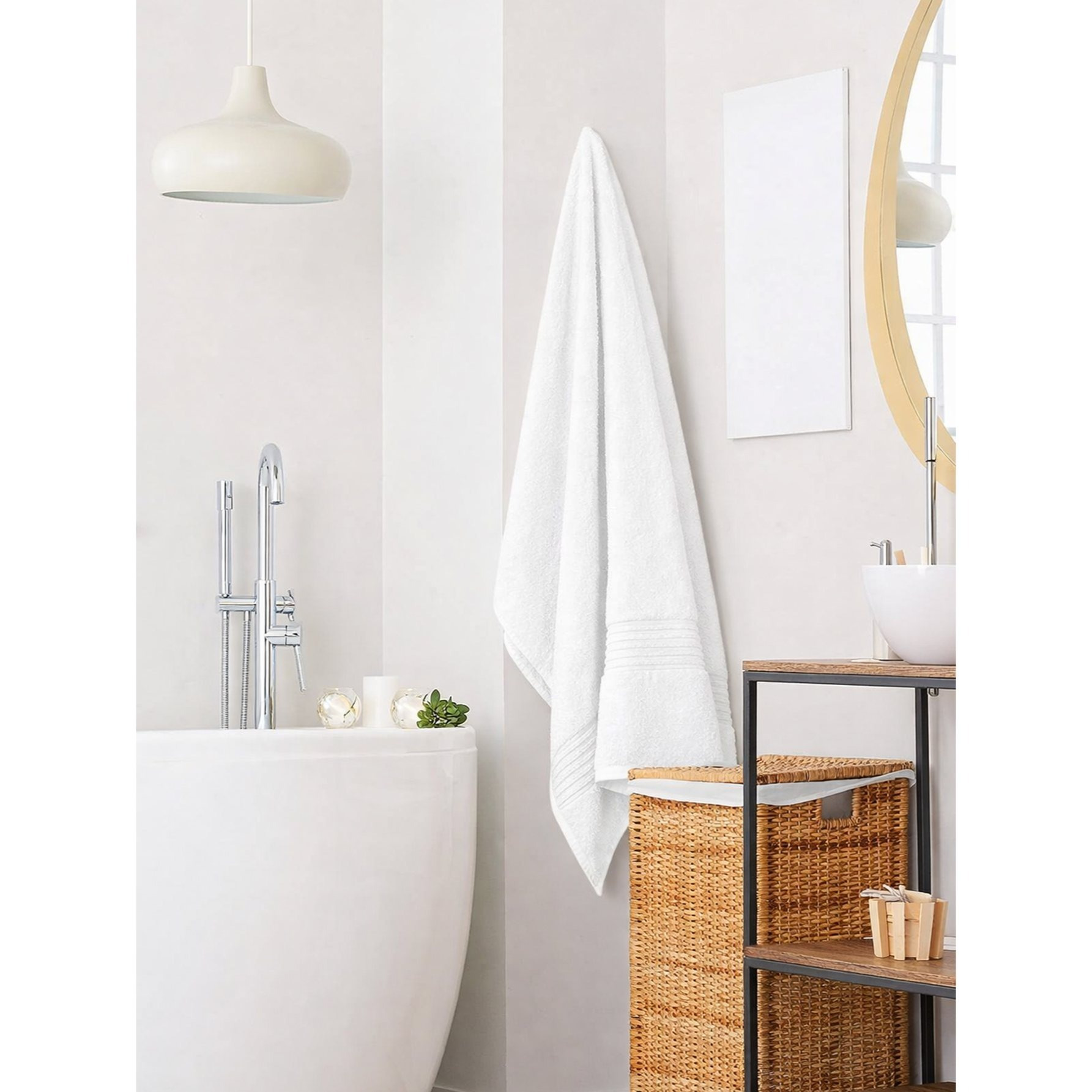 Premium Bath Sheets Set, Large Cotton Bath Towels, 90x150 cm