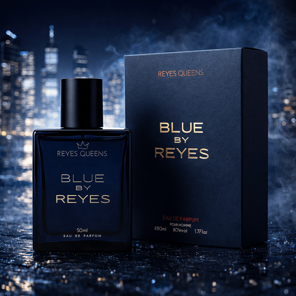 E-shop Everlyx - Queens Blue von Eau De Parfum 50ml, ein frischer, maskuliner Duft mit Zitrusnoten und einer sauberen, holzigen Basis.