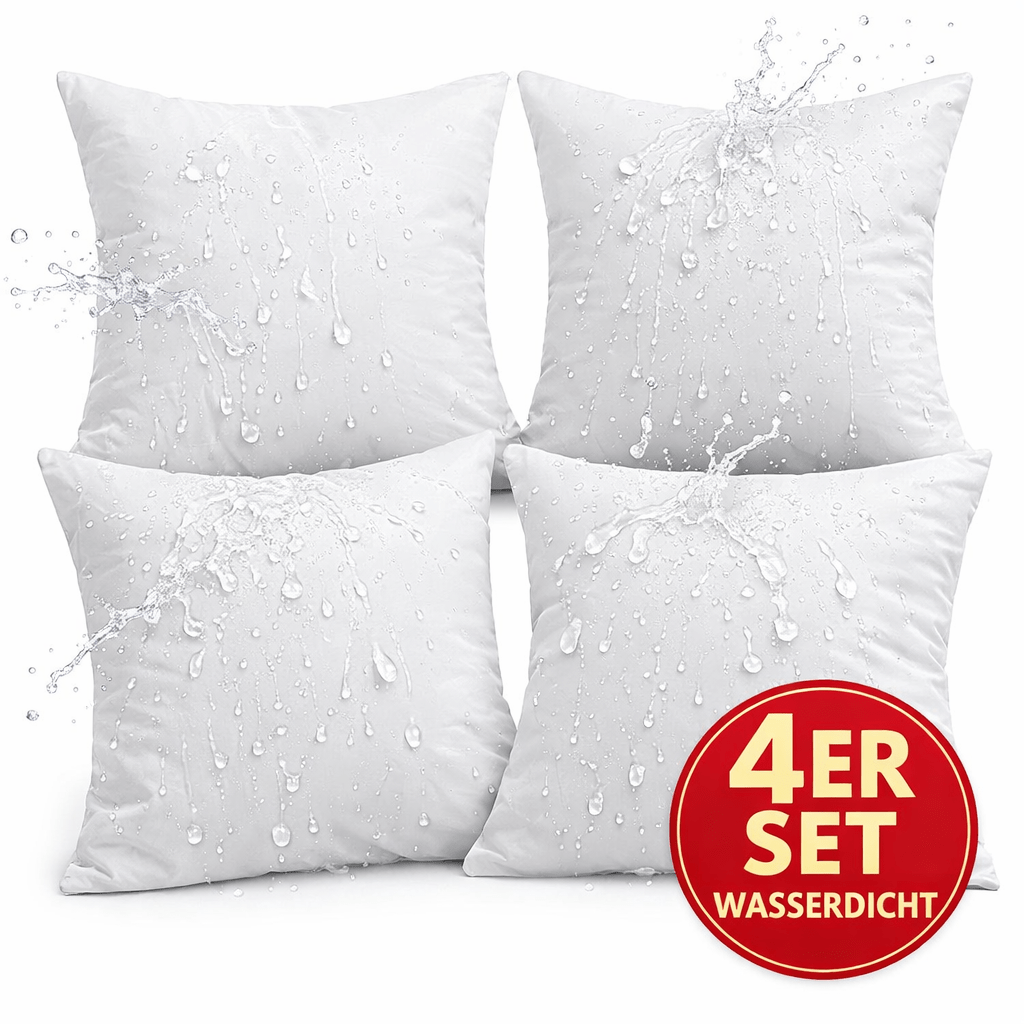 4 pack waterproof pillowcases with zipper breathable pillow protector soft quiet and easy to care for for bedroom   and dorm
