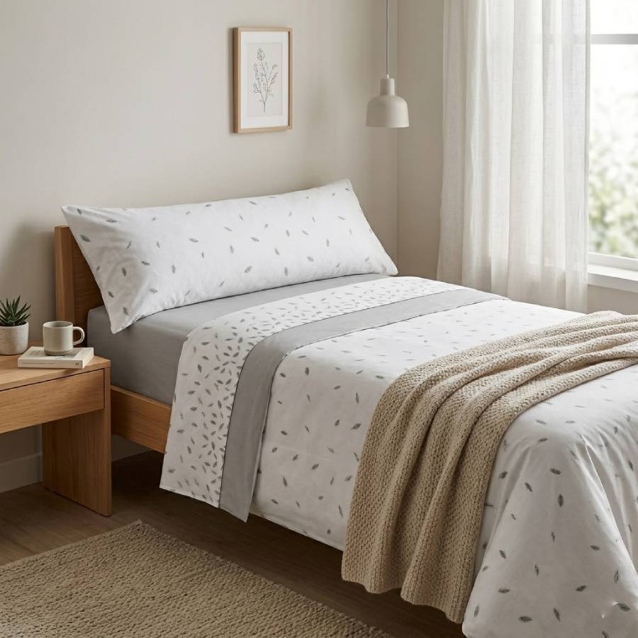 TEMU Juego de cama de | Sábana bajera, sábana y 1 de almohada | Tejido , duradero, y agradable | Fácil de | Estampado | Tallas 90, 105, 135, 150, 180