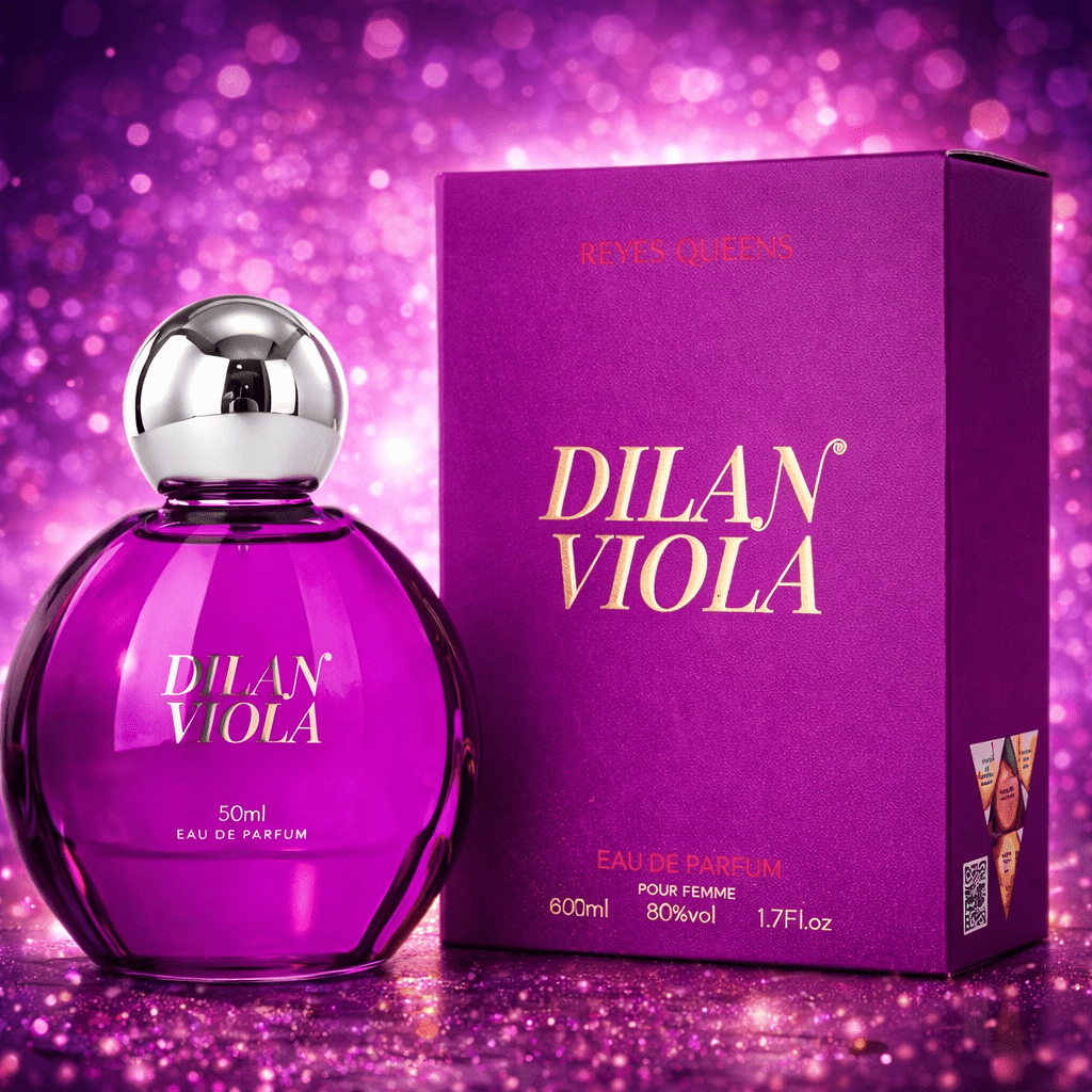 E-shop Dilan Viola Parfüm für Damen von Queens Eau de Parfum 50ml - Eleganter Blütenduft mit intensiven und langanhaltenden Noten - Anspruchsvolles