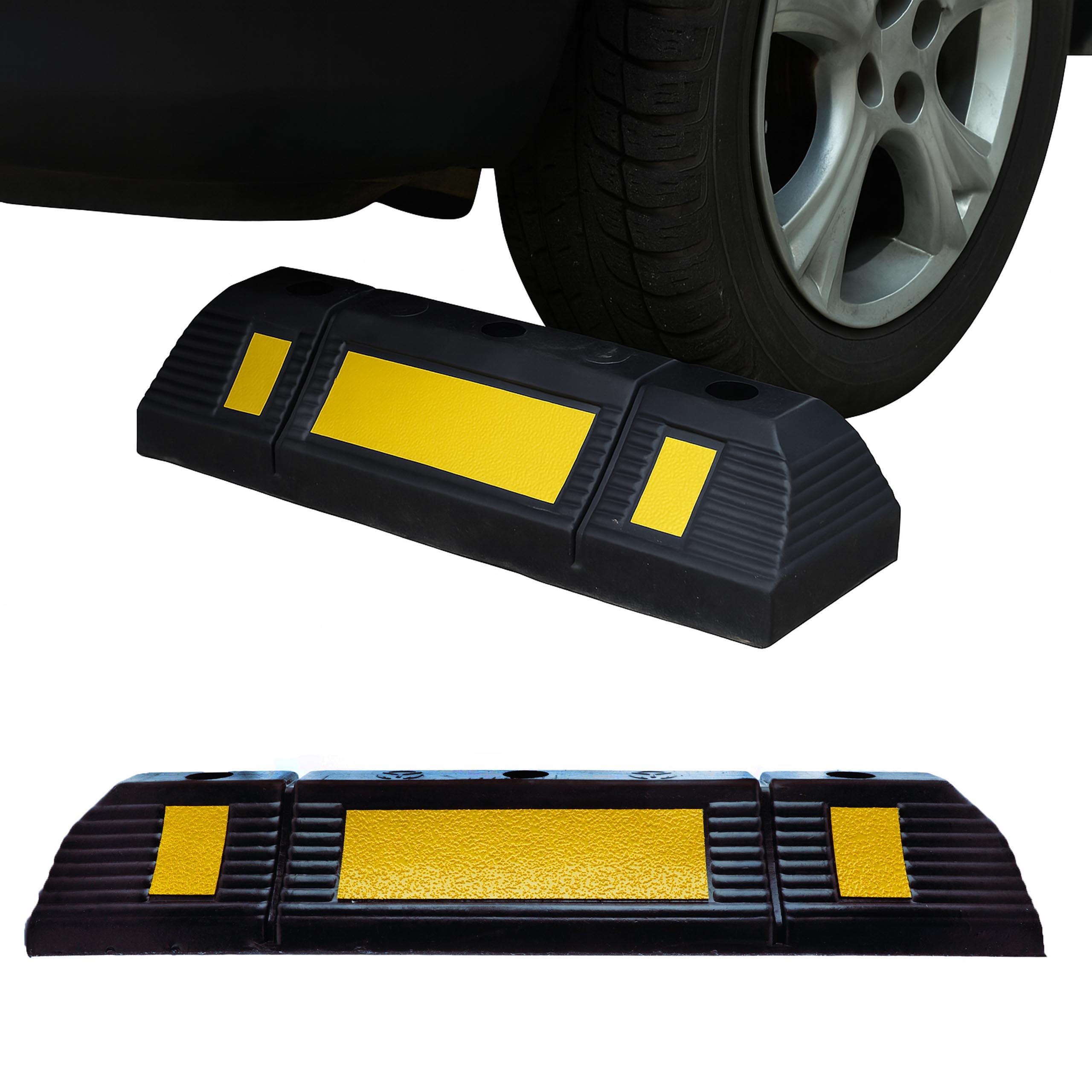 E-shop Gummi Parkkante 59 × 11 × 9 cm mit Reflektoren
