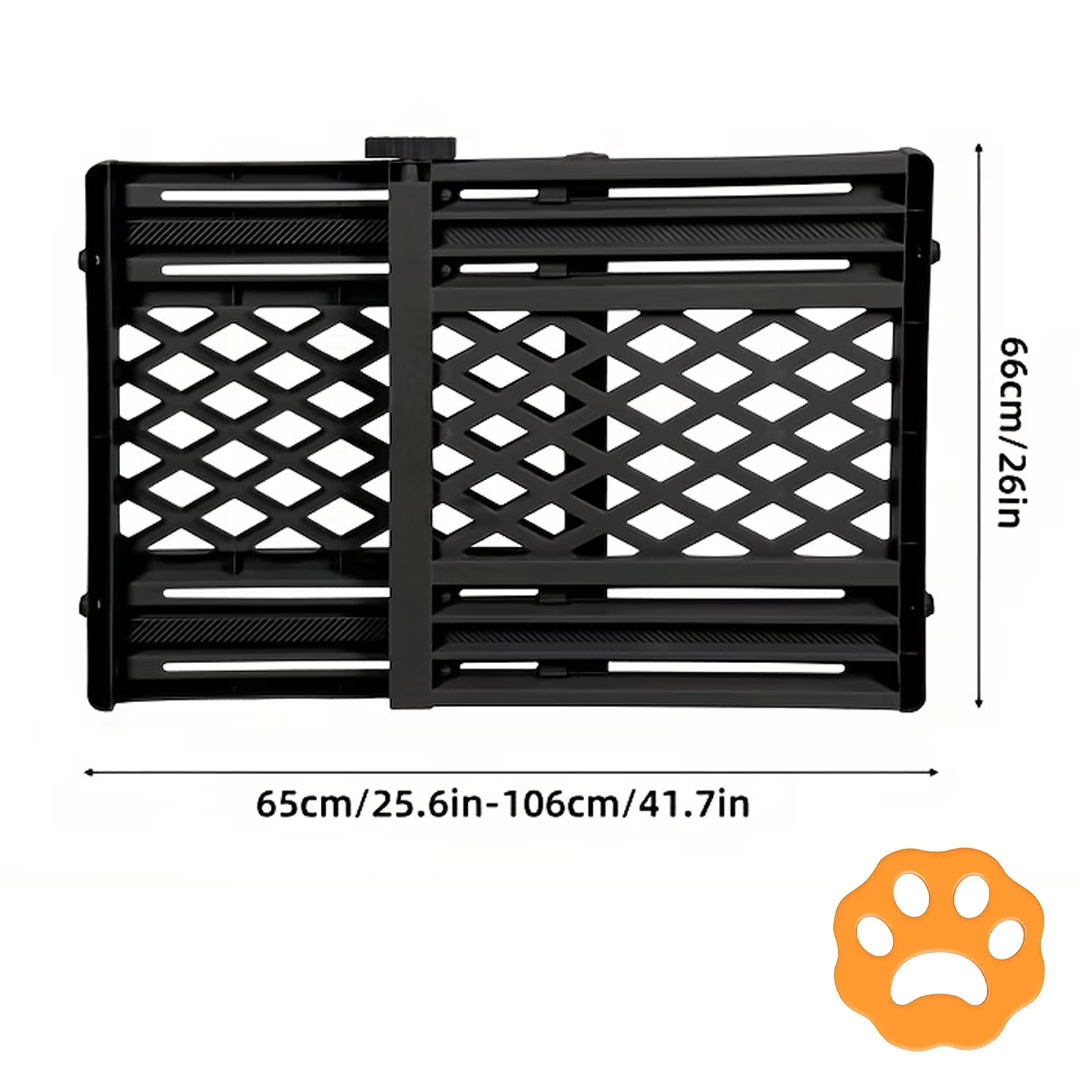 TEMU 1pc Of Expandable Dog Door, Suitable For Doorways 65.02-105.92 Cm Wide, 66.04 Cm High, Durable Gray/ , Pressure-mounted, No Tools Required,