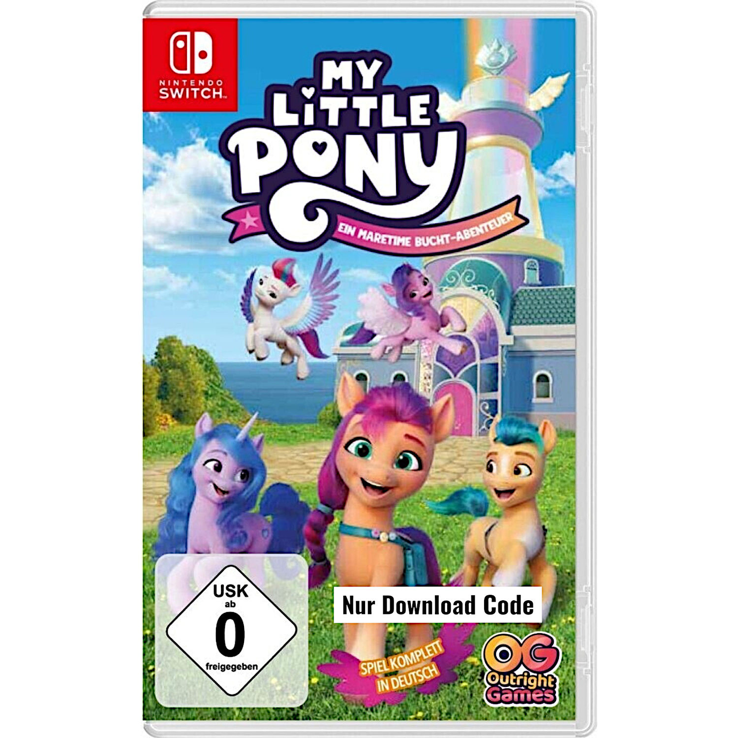 Switch Game Pony: A Maretime Bay Adventure - Includes Download Code Only, Shipping Via Dhl/post