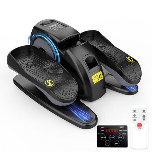 under desk elliptical machine electric elliptical leg exerciser for seniors with 15 adjustable portable quiet elliptical exercise machine seated pedal exerciser with remote control