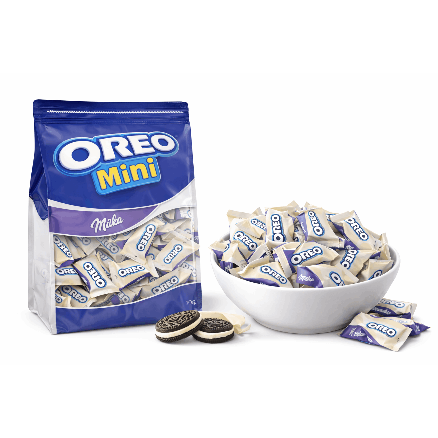 TEMU White Mini 1kg Individually Wrapped, Chocolate With White | Value Pack Of Approx. 108 Pieces