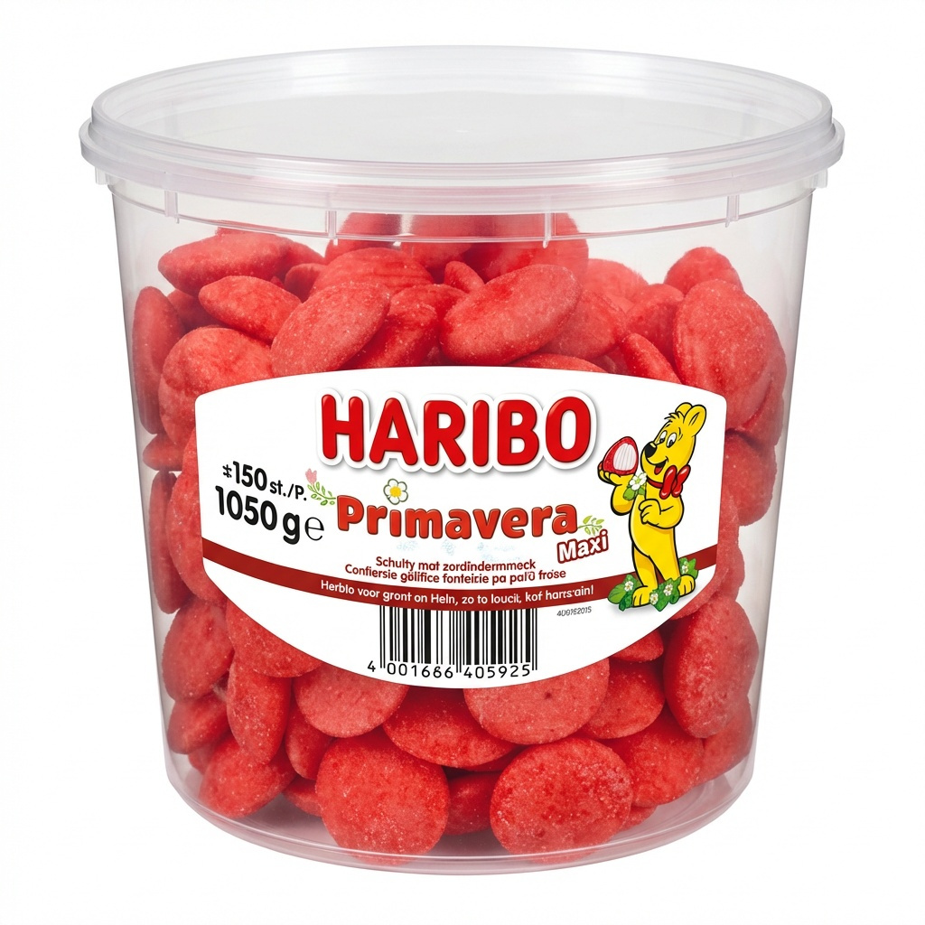 Image of Haribo Primavera Strawberries, 150 Count, 1050g