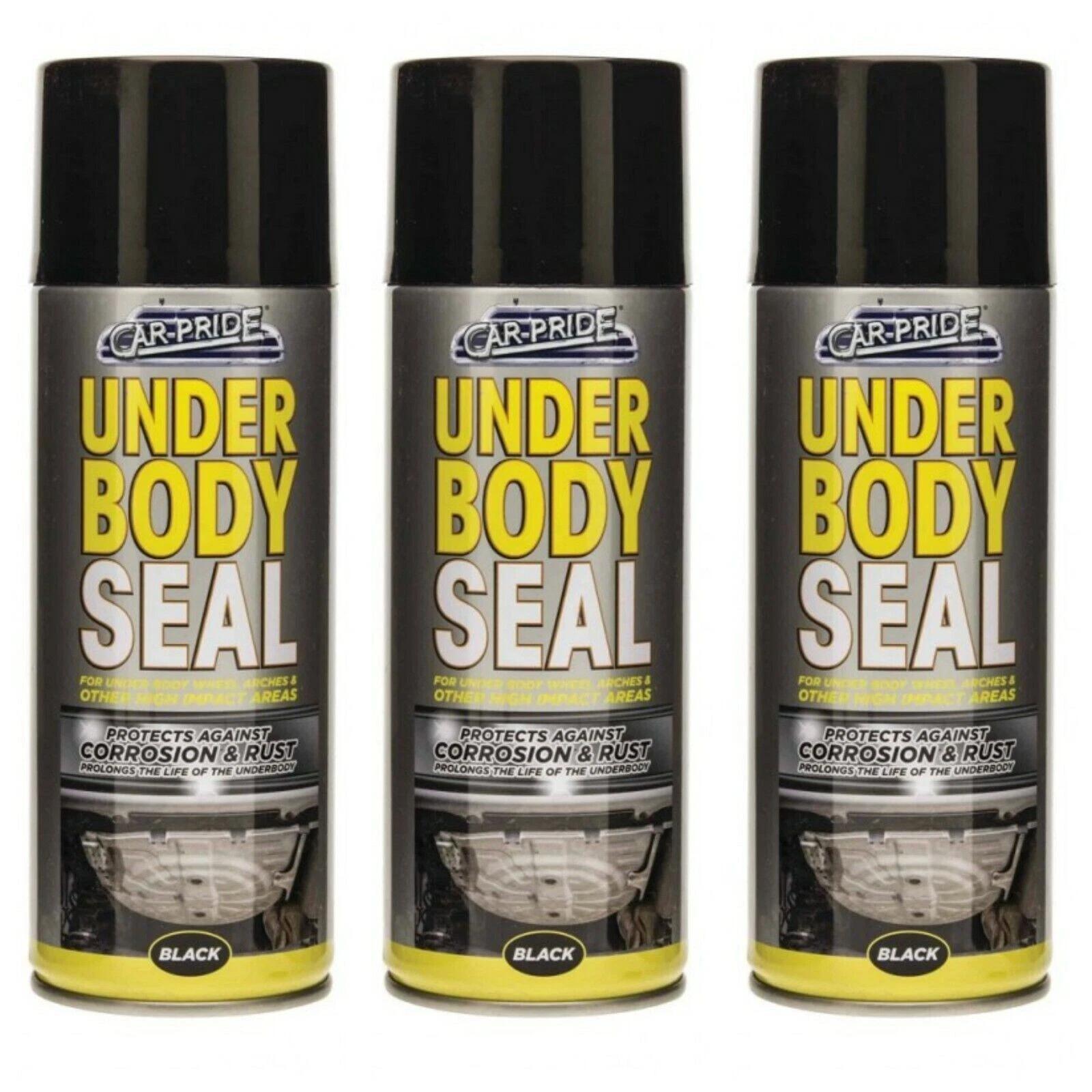 TEMU Car Underbody Seal Spray 400ml Black – Anti Rust Corrosion Protection Coating Pack Of 3