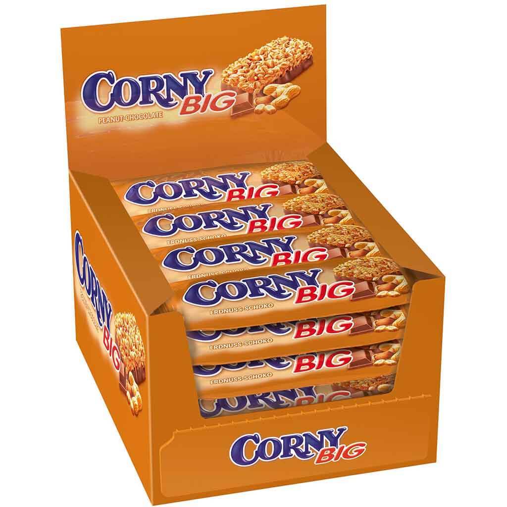 Image of Corny Big Peanut Chocolate – 24 × 50 G – 1200 G – Muesli Bar Counter Display