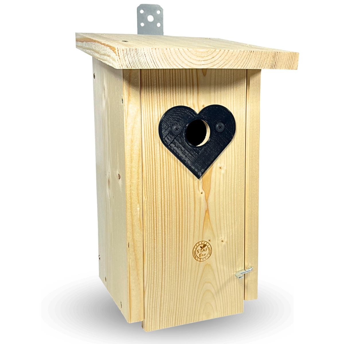 Natural Nesting Mm – Birdhouse For Small Birds Like , , Goldfinches, Weatherproof Wood, With Metal Hanger For The Garden
