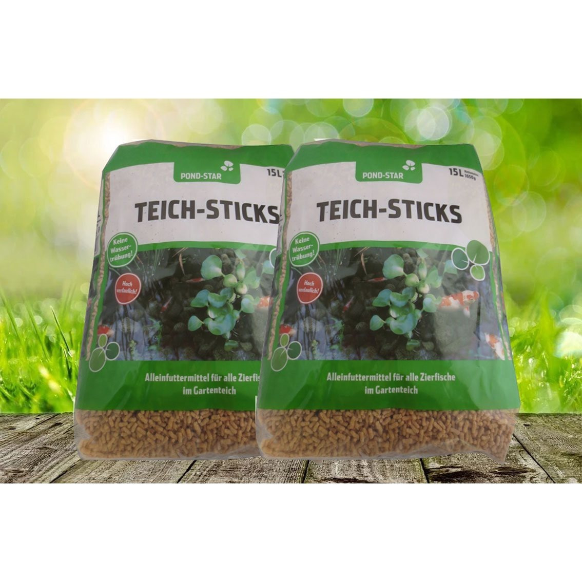 Pond Star Teich Sticks 2 X 15 Liter