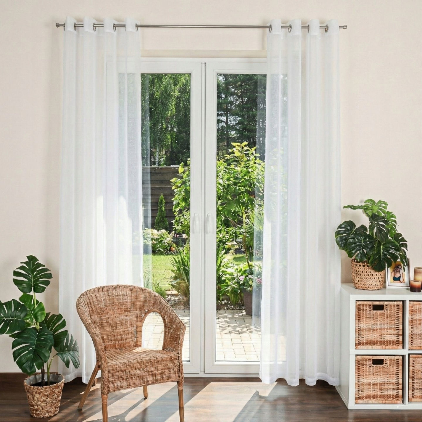 Curtain 140x250 Cm In Color, Mounted On Silvery Rails. Ideal For People Who Value Classics,, And Quick Assembly,…: retailer-supplied image
