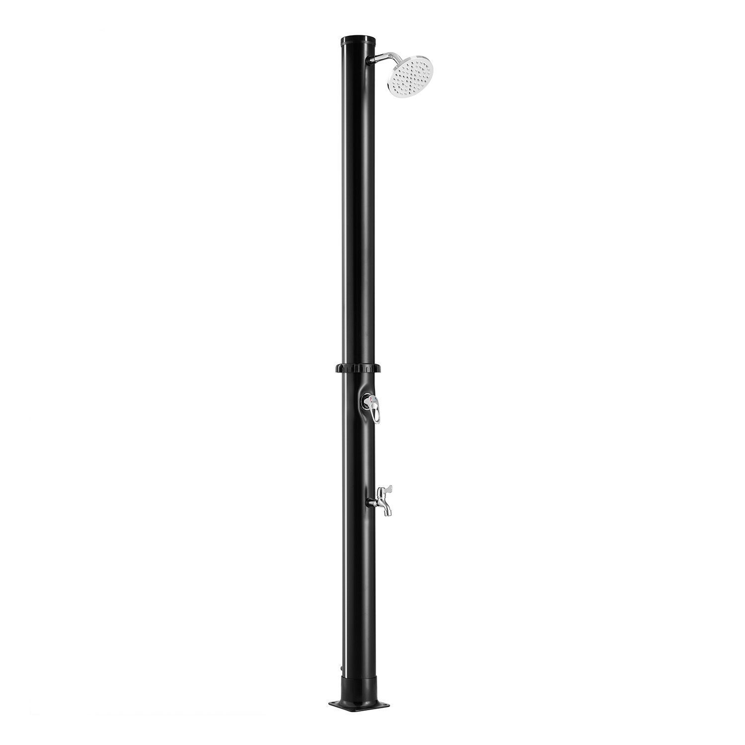 Image of Solar Shower Liter Up To 60°c With Swivel Shower Head, Foot Shower & Garden Hose Connection, Garden Shower, Outdoor Shower