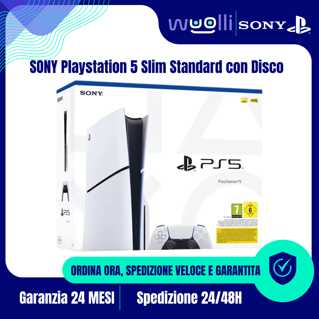 Sony PlayStation 5 PS5 Edición Delgada Estándar con Disco