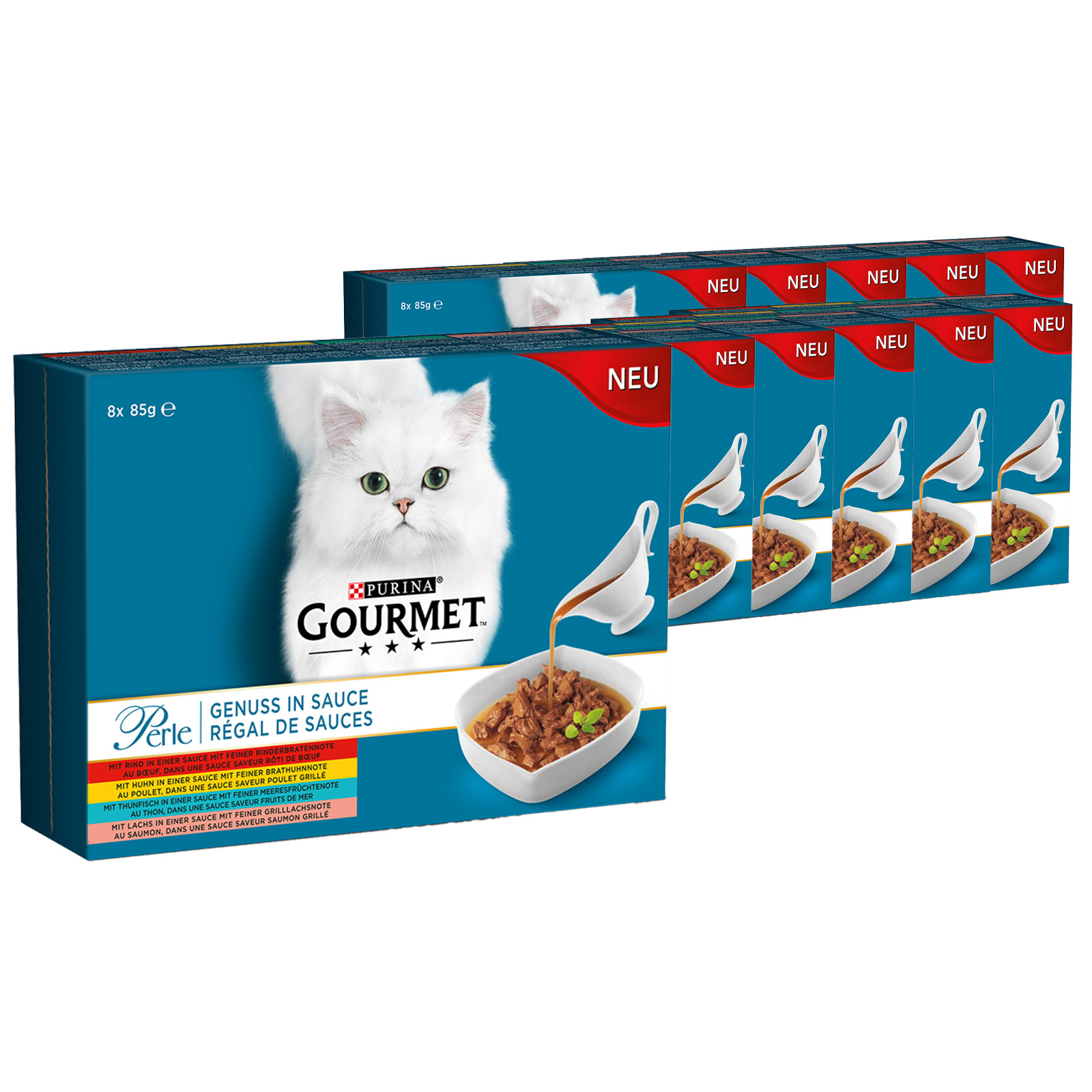 Gourmet Pearl In Sauce Wet Cat Food, Assorted Varieties Mix