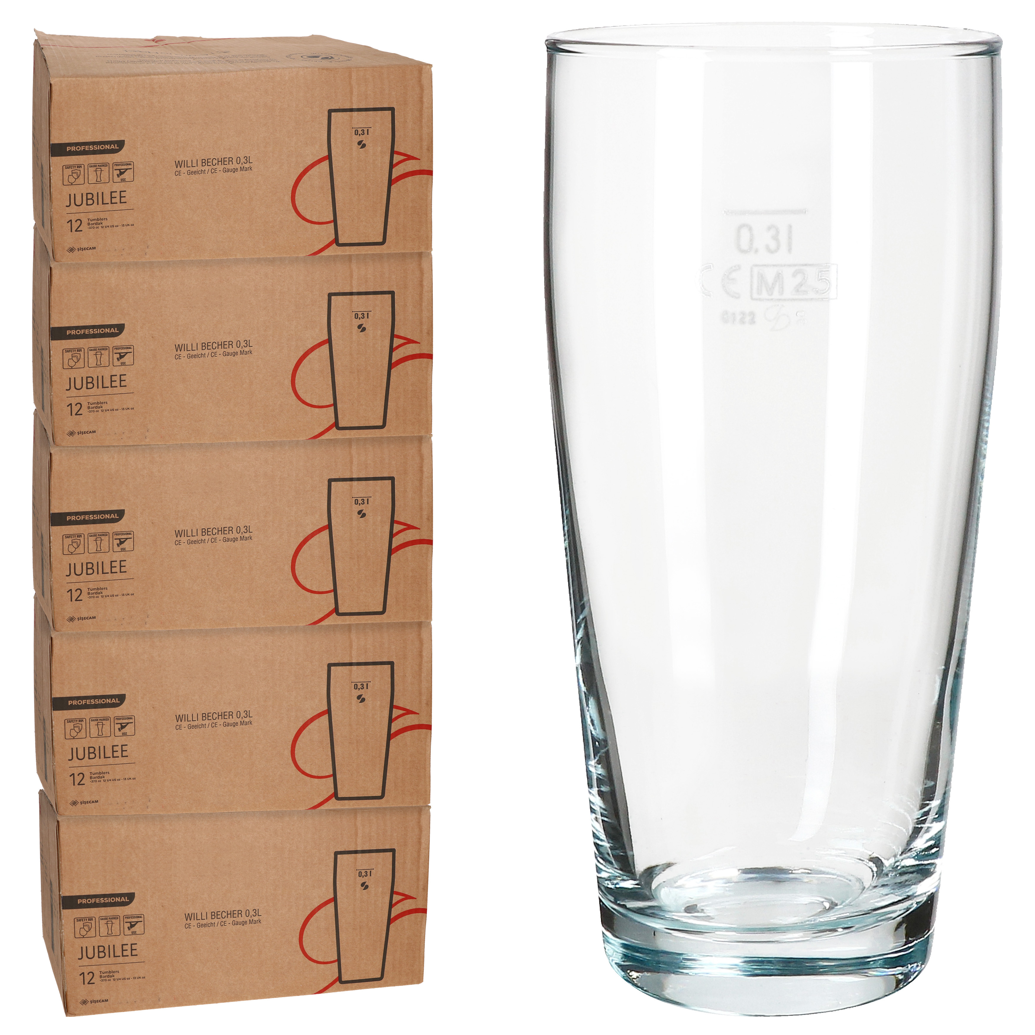 60s Style Willibecher 0.3 L Calibrated Beer Glass Drinking Glass For S And Drinks