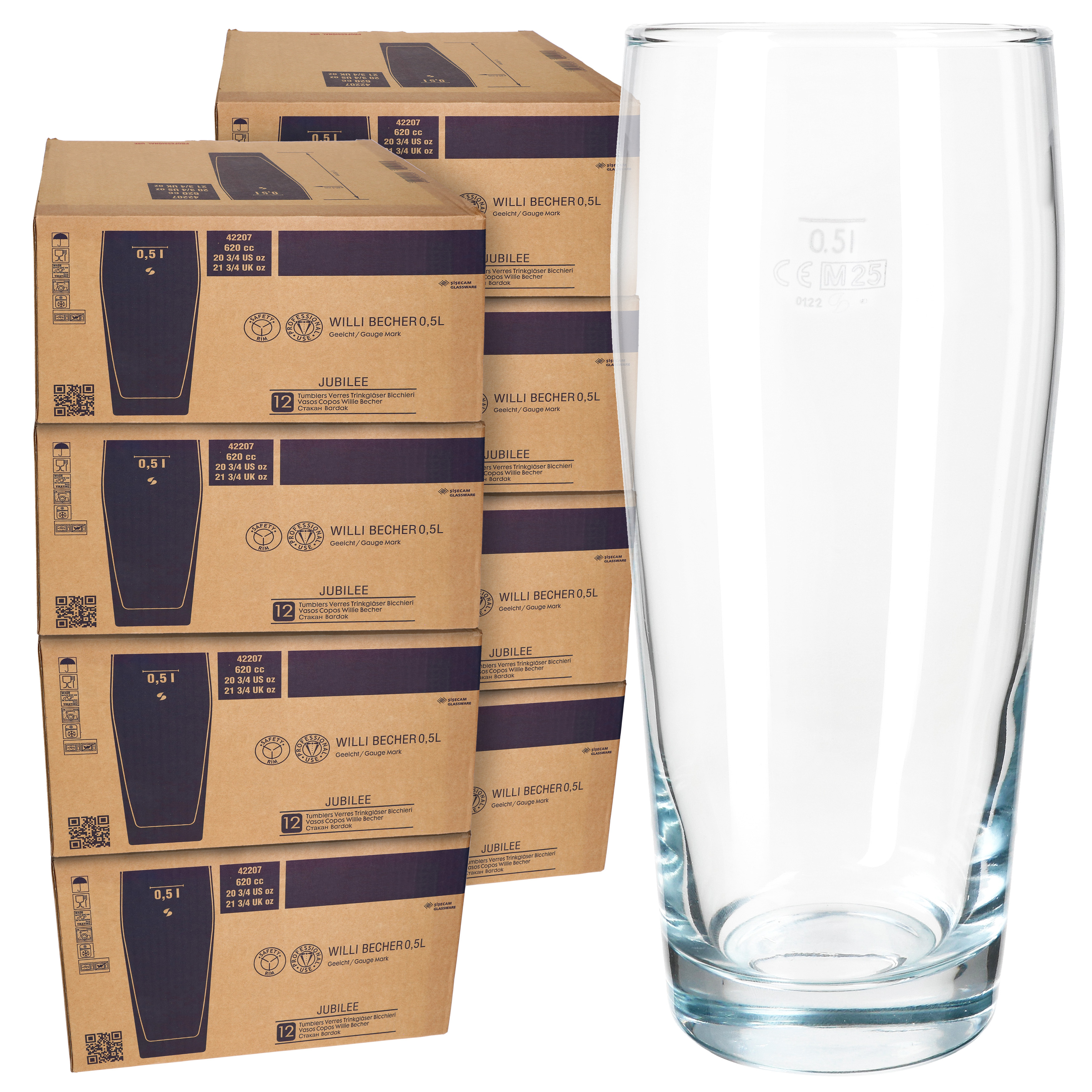96er Set Willibecher 0.5 L Calibrated Beer Glass Drinking Glass S Drinks