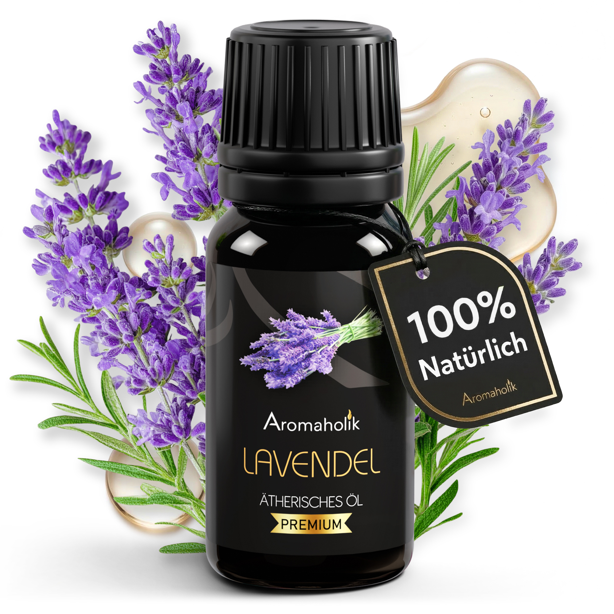 Image of Aromaholic Lavender Oil Natural - Essential Oils For Diffuser & Diffuser - Certified Essential Oil From India - Lavender Essential Oils 10ml For Sauna & Massage