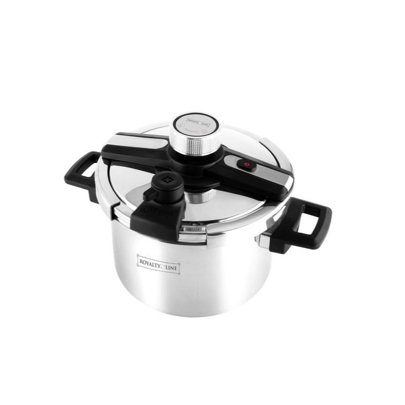 Image of Royalty Line Quick Boiler Steam Cooker Stainless Steel Cooker 4-6-6 Liter Rl-dsd