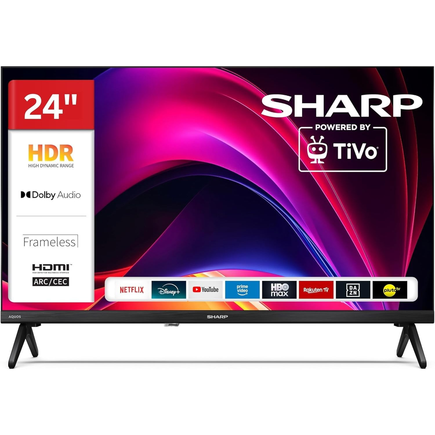 Sharp 24-inch Smart Tv - Hdr Tv With Hd Resolution And Triple Tuner, Led Tv (2026), 24he2745e