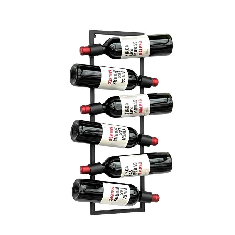 Narrow Wine Rack For The Wall Metal Bottle Rack For 6 Bottles Bottle Stand Bottle Holder