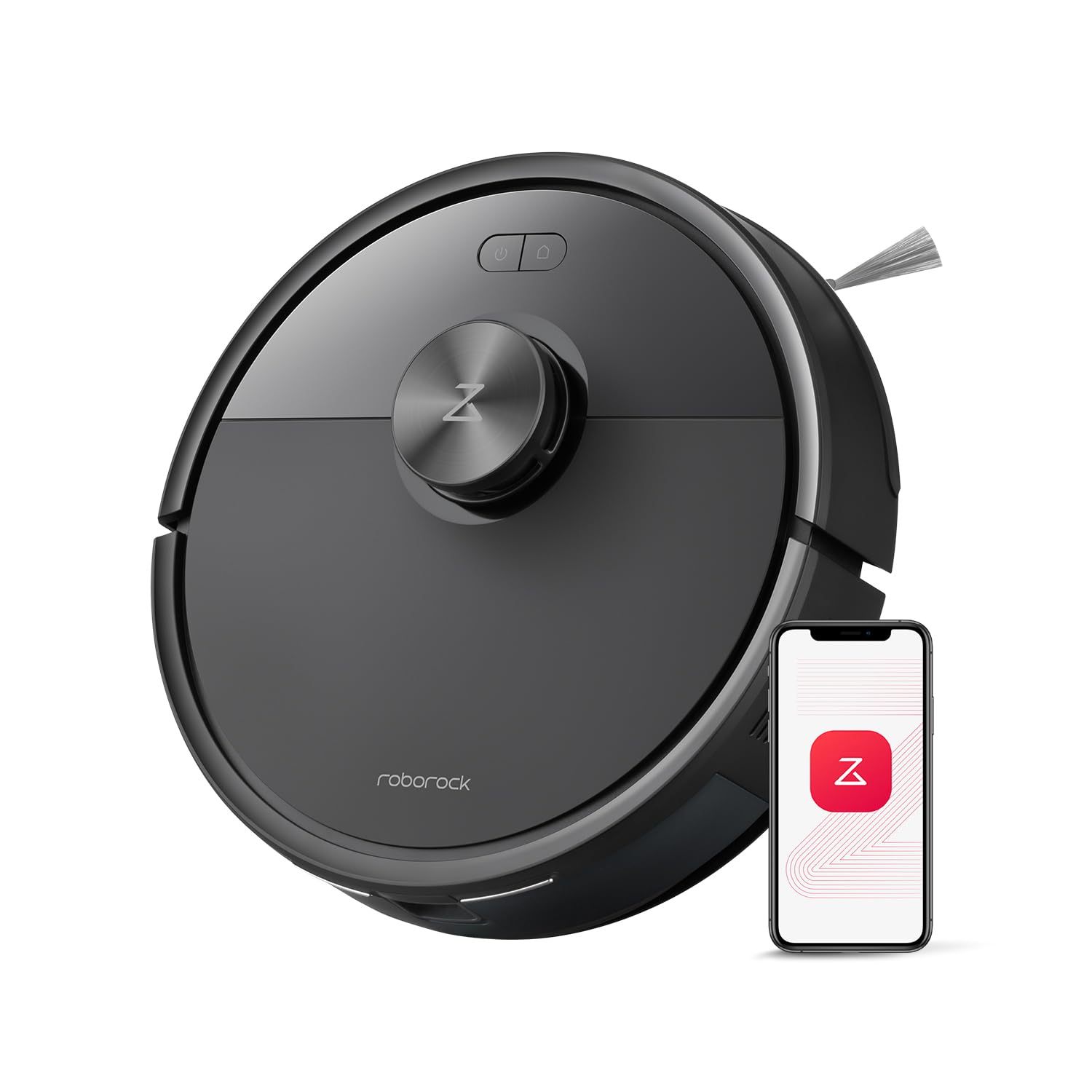 Q7 M5 Vacuum Robot With Mopping Function, 10,000pa Strong , Dual Anti- System, 150 Min , Navigation, Robot Vacuum Cleaner For Carpet, Pet Hair, App Control (black)