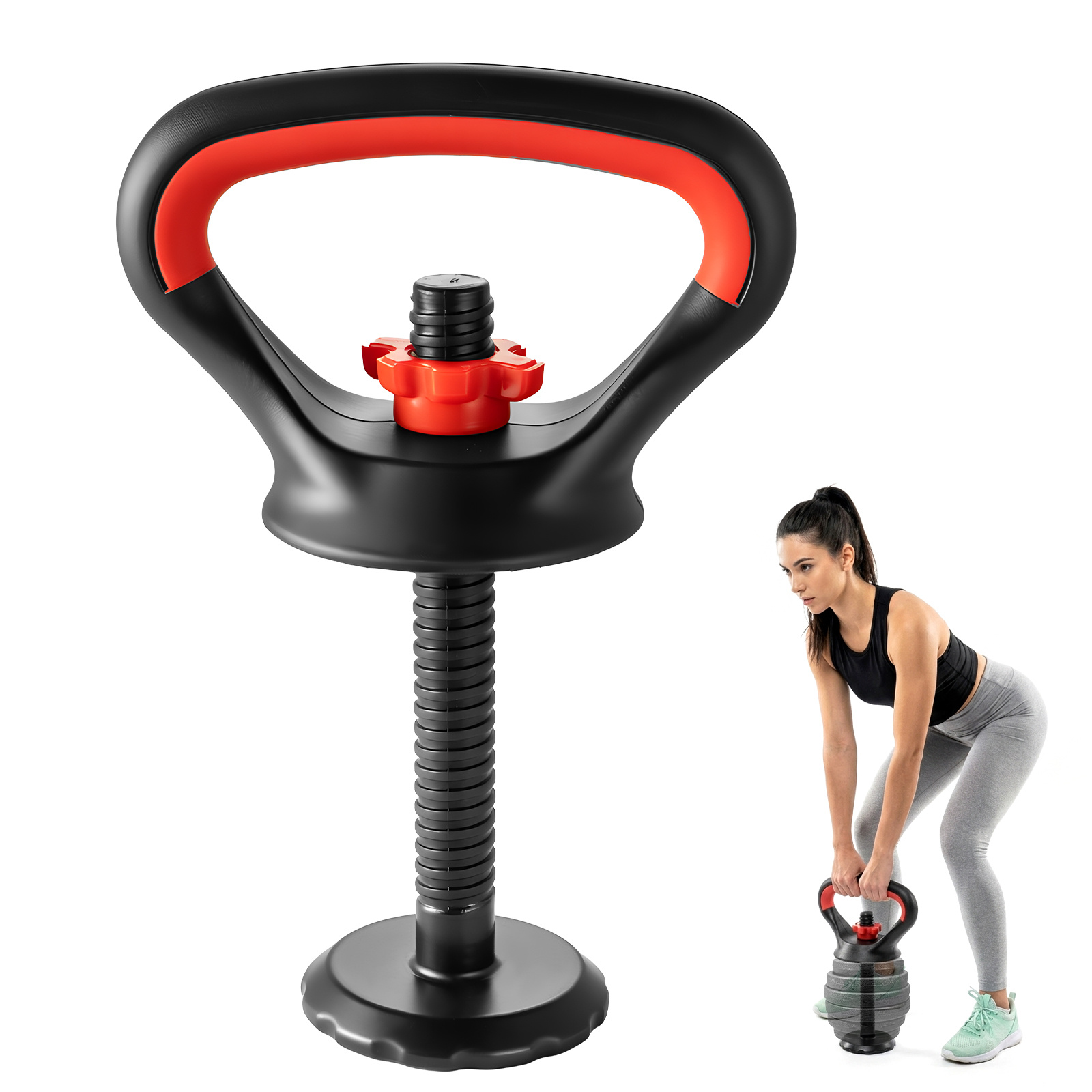 TEMU 1 Set Heavy-duty Kettlebell Accessories, Integrated Kettlebell Handle Set With Non-slip Grip, Includes Connecting Rod, Base, And Non-slip Nut