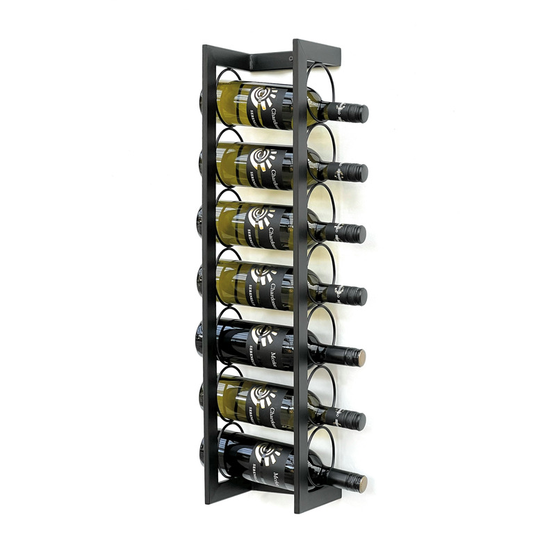 Image of Wine Rack For The Wall Metal Bottle Rack For Bottles Bottle Holder Wall Mount Modern Wall Holder