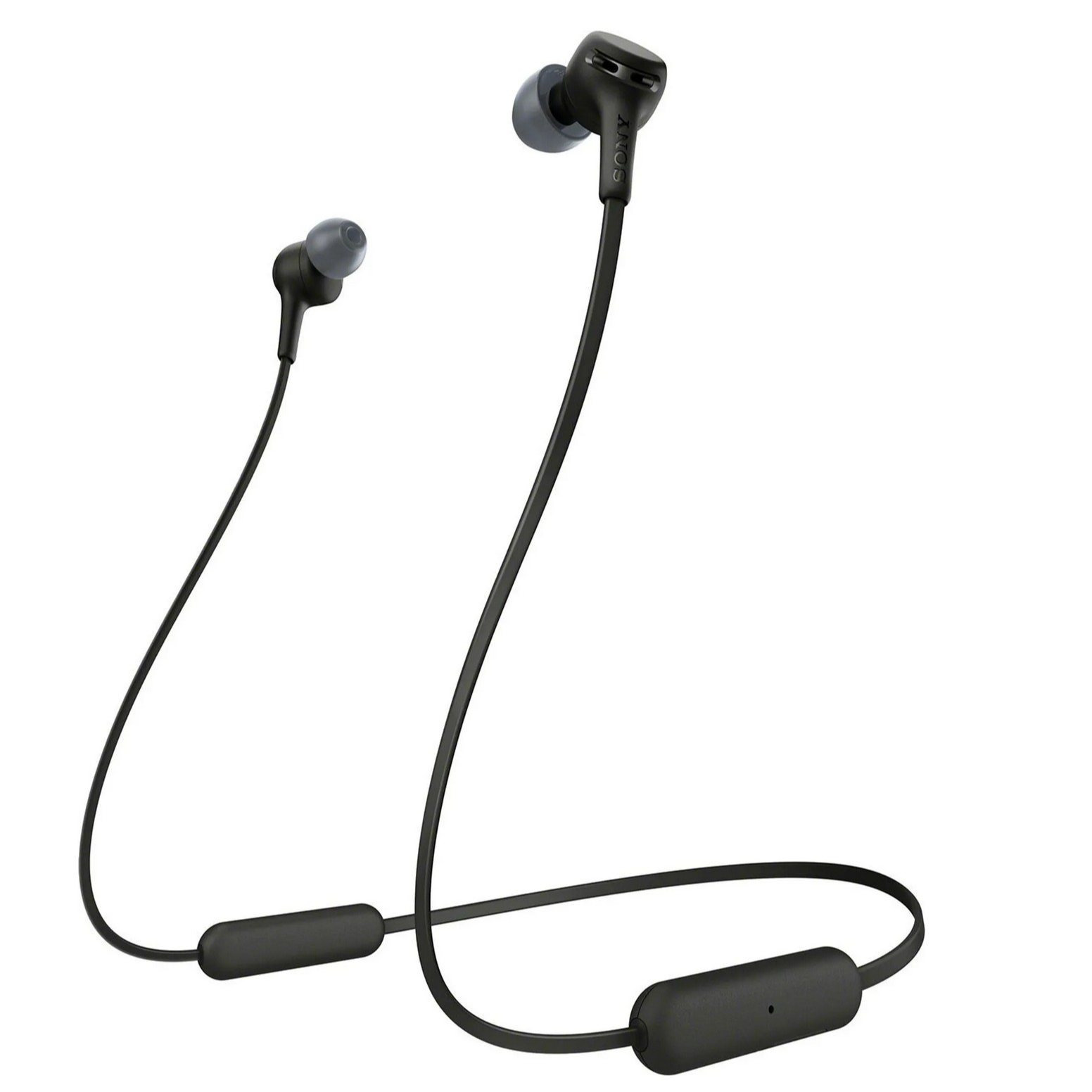 Image of Wi-xb400 Bluetooth In-ear Headphones With Neckband, Wireless Earbuds With Extra & 15h , Fast Charging & Magnetic Ear Tips | Bluetooth 5.0 & Control | Comfortable Design For | Color: Black