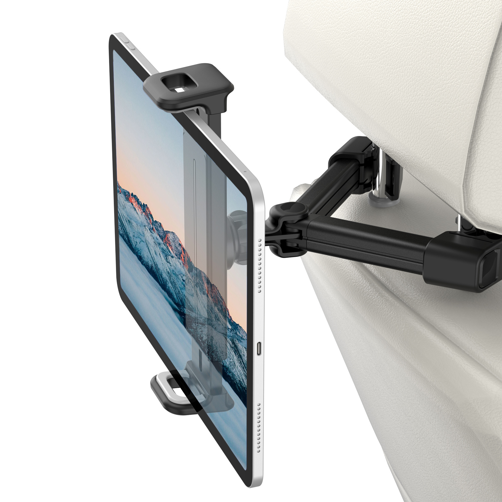 E-shop FINTIE Tablet Halterung Auto, Universal Tablet Halter – [360° drehbar] Verstellbare KFZ-Kopfstützen Halterung Halter für iPad Air/Pro/Mini,