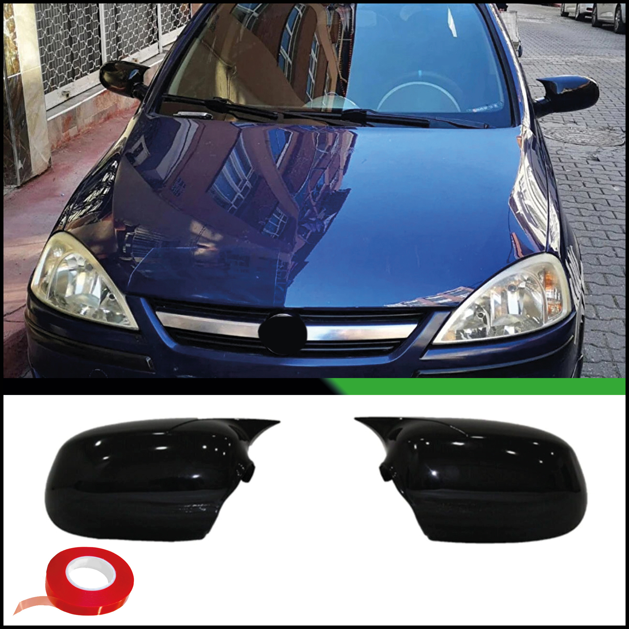 Mirror Cover For -2006 Accessory Rearview Mirror Cap Shell Cap Bat Model
