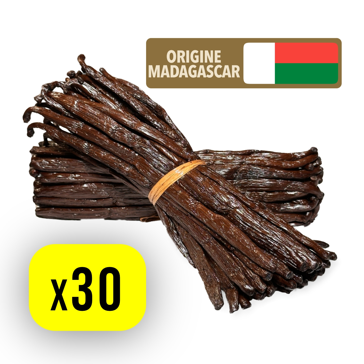 Image of 30 Gourmet Vanilla Pods From Madagascar - Intense And Natural Flavor - Ideal For Pastries And Desserts