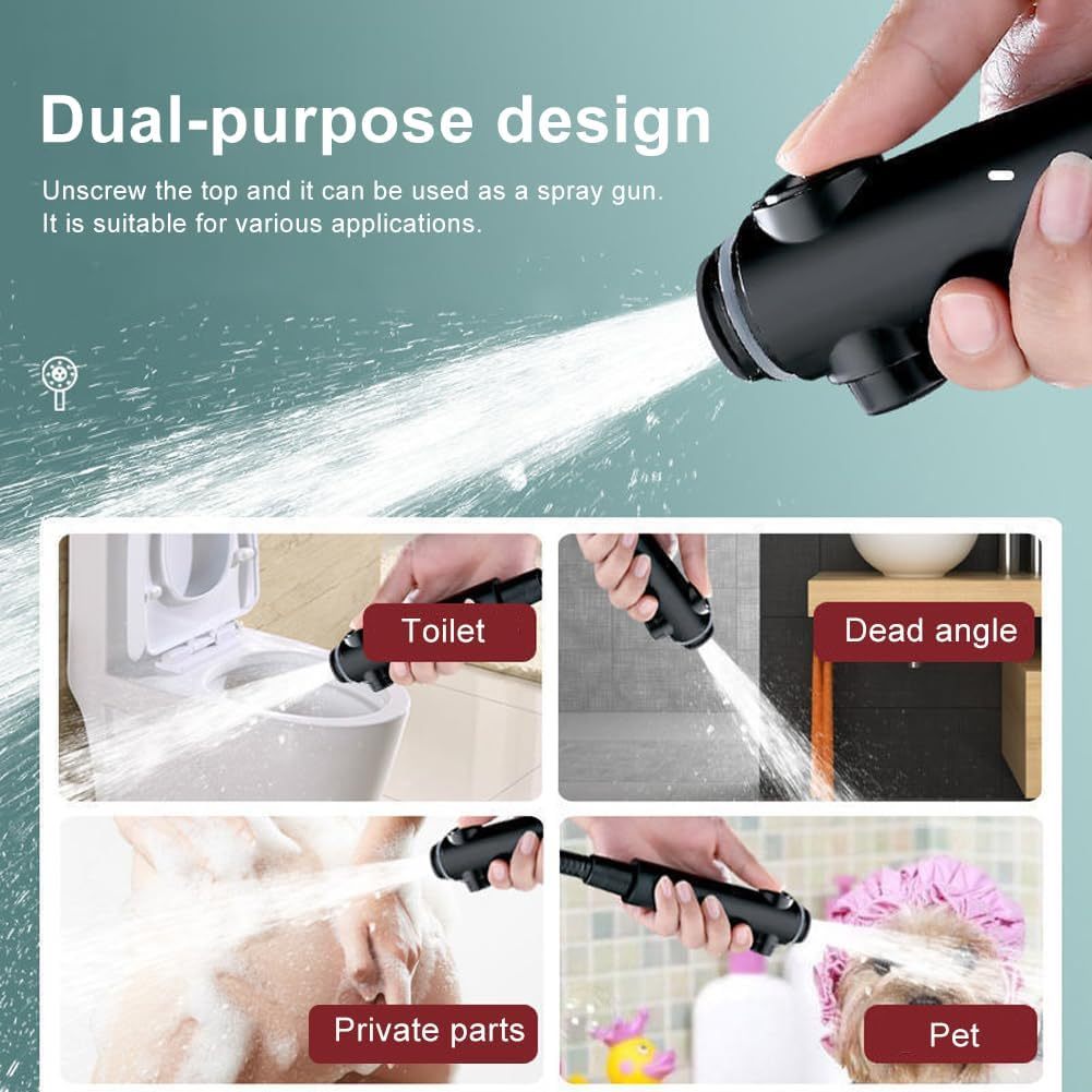 Multifunctional High Pressure Shower Head with 5 Spray Settings