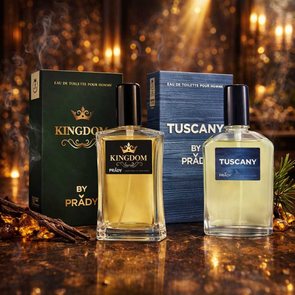 TEMU Pack de 2 Perfume KINGDOM & Eau de Toilette Hombre – Masculina Elegante, Duradero, Perfume Diario 85ml