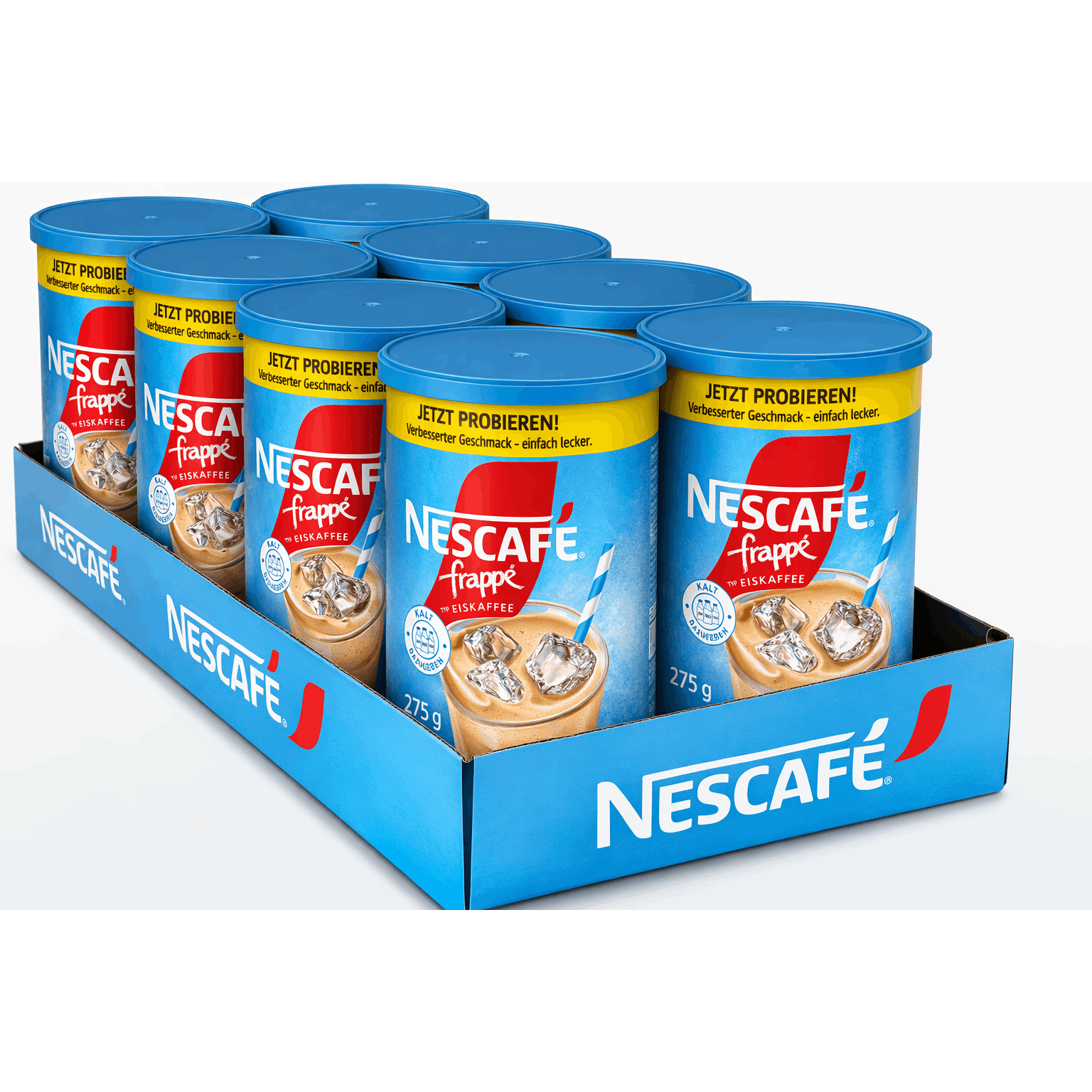 Image of Nescafé Frappé Iced Coffee Powder 275g (8-pack) | Instant Coffee For Frappé | Powder For Cold Coffee Drinks | Coffee Drink Mix For Summer And Iced Coffee