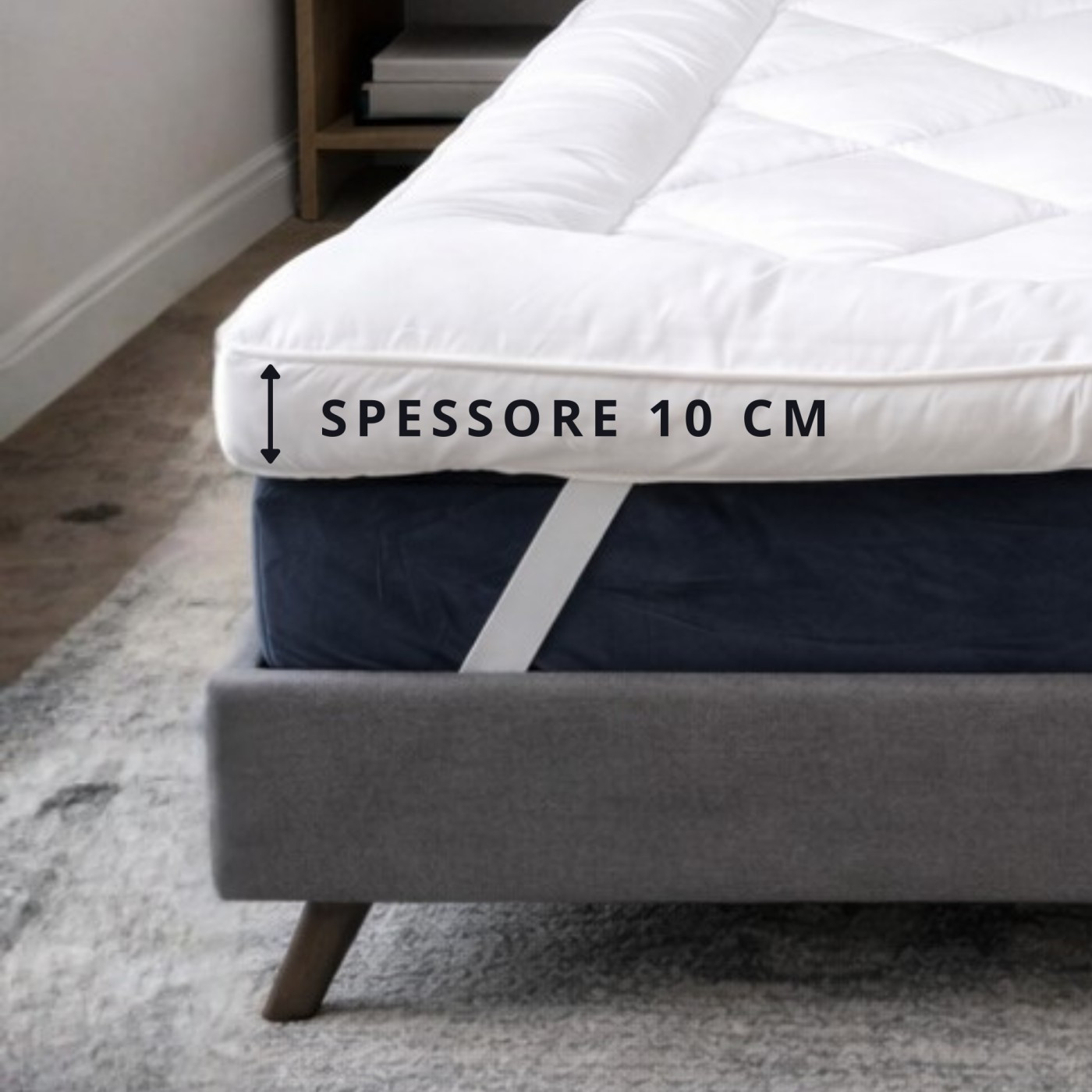 TEMU Coprimaterasso trapuntato di qualit� alberghiera , 1000 GSM, coprimaterasso mediorientale, lavabile in lavatrice, imbottitura spessa e morbida,