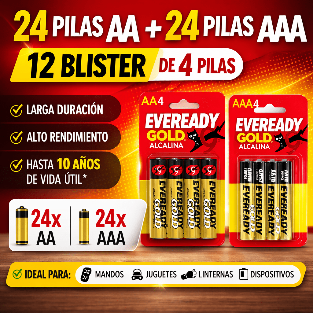TEMU Oferta 24 pilas AA AAA de más fiable y by Energizer