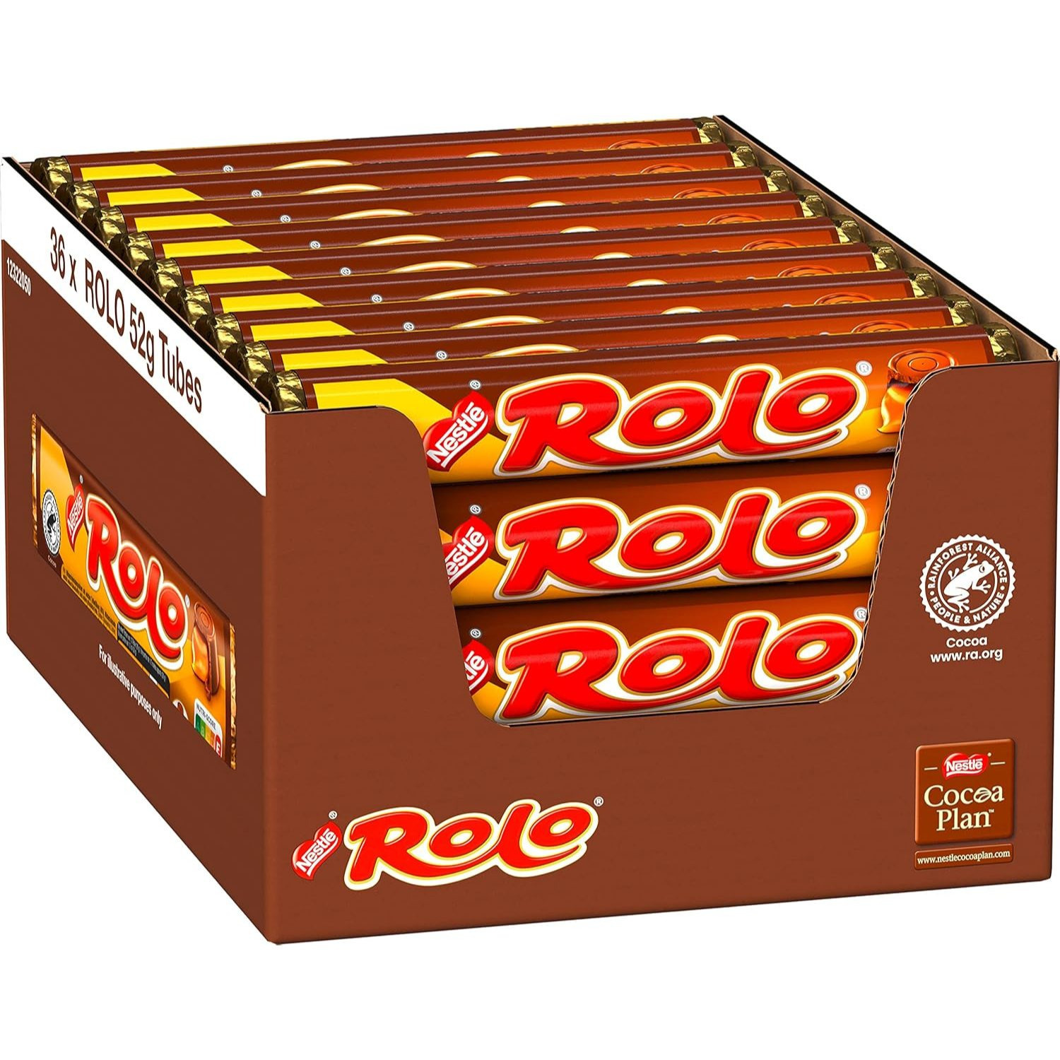 Image of Nestlé Rolo, Chocolate Truffles With Soft Toffee Center, Milk Chocolate With Caramel Filling, 36 X 52g