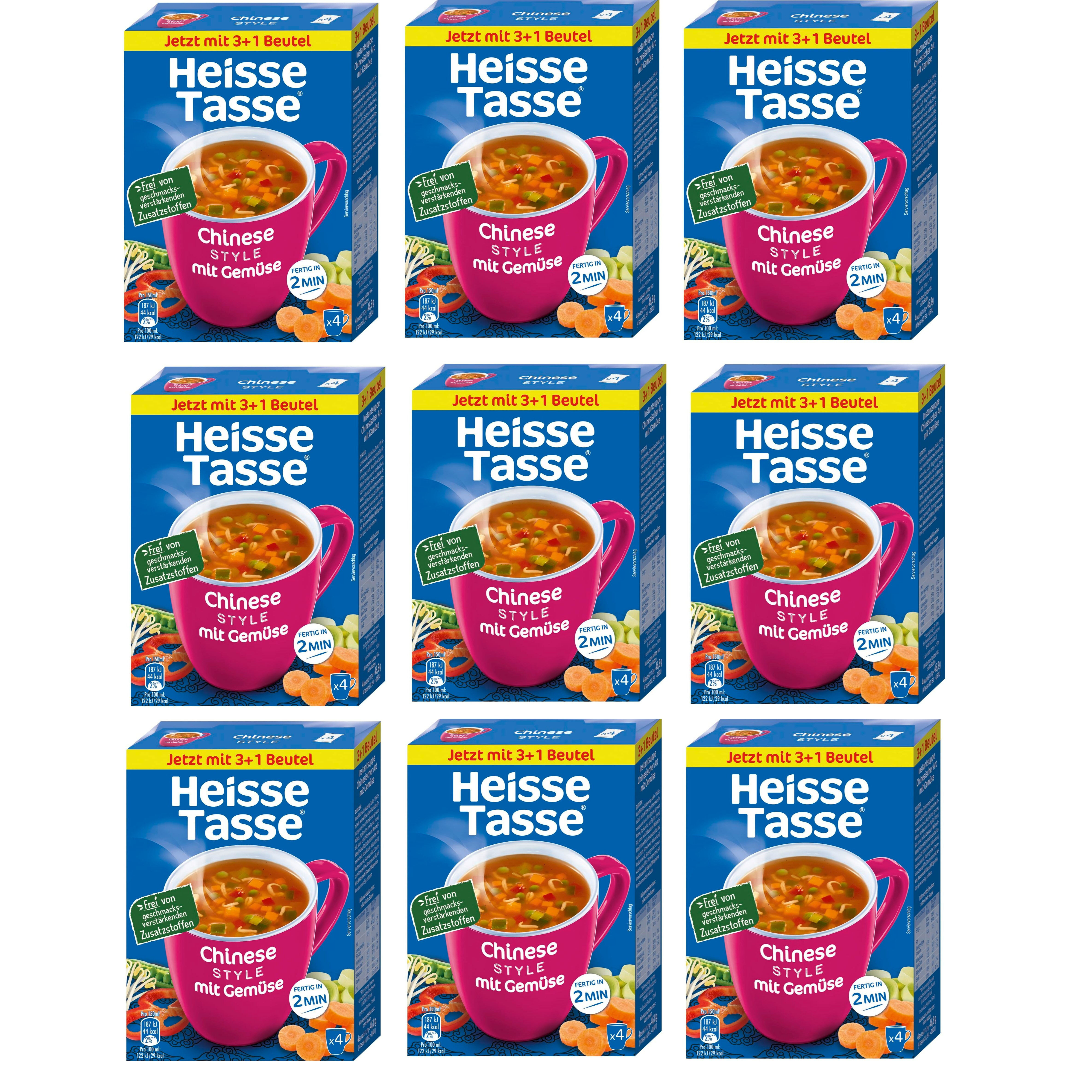 Image of Erasco Hot Cup Chinese Vegetable Soup (9 X 600 Ml) – Ready In Just 2 Minutes – Simply Add Hot Water – The Perfect Soup Snack