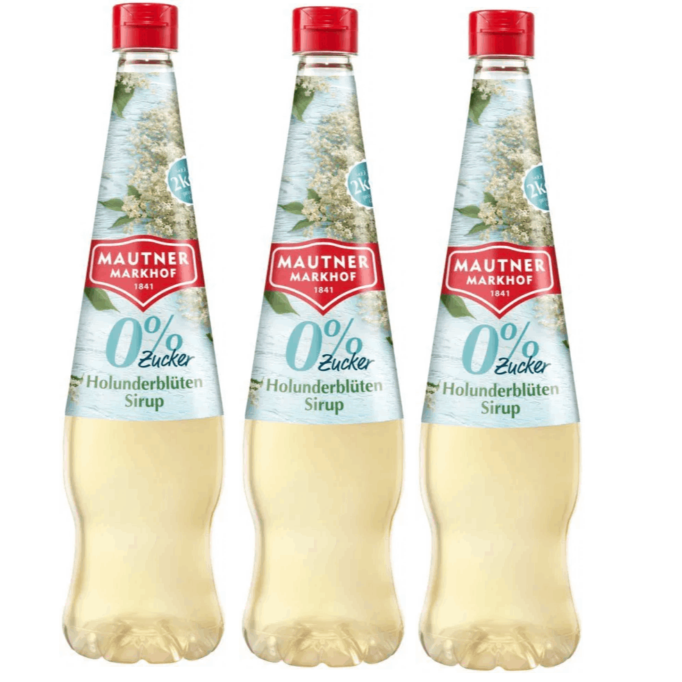 Mautner Markhof 0% Sugar Syrup Elderflower 3x 700ml