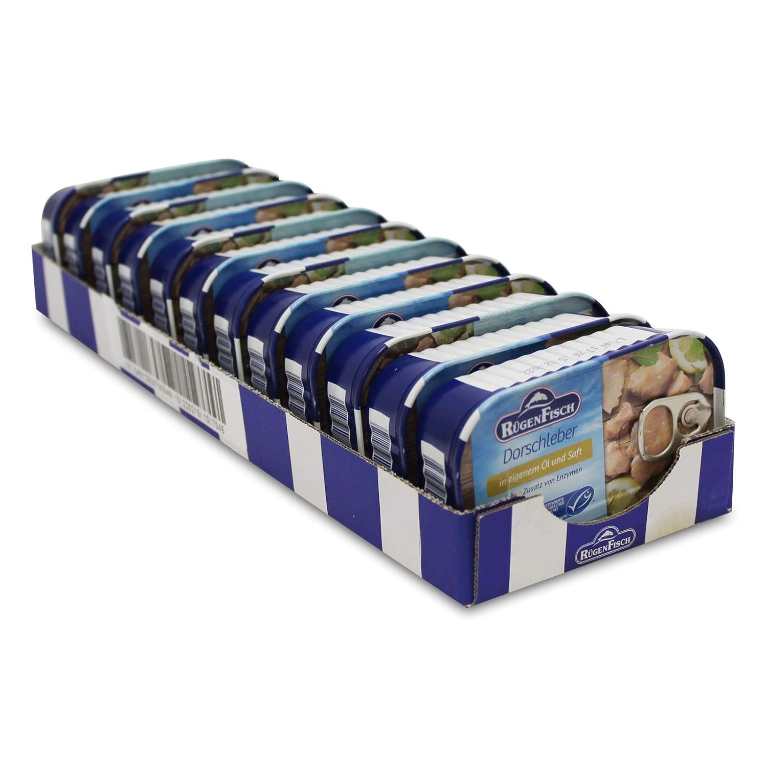 Rügen Fish Liver In Its Own Oil And Juice 12 X 120 G