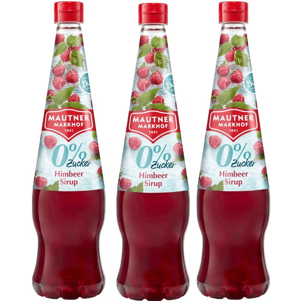 Mautner Markhof 0% Sugar Raspberry Syrup 3x 700ml