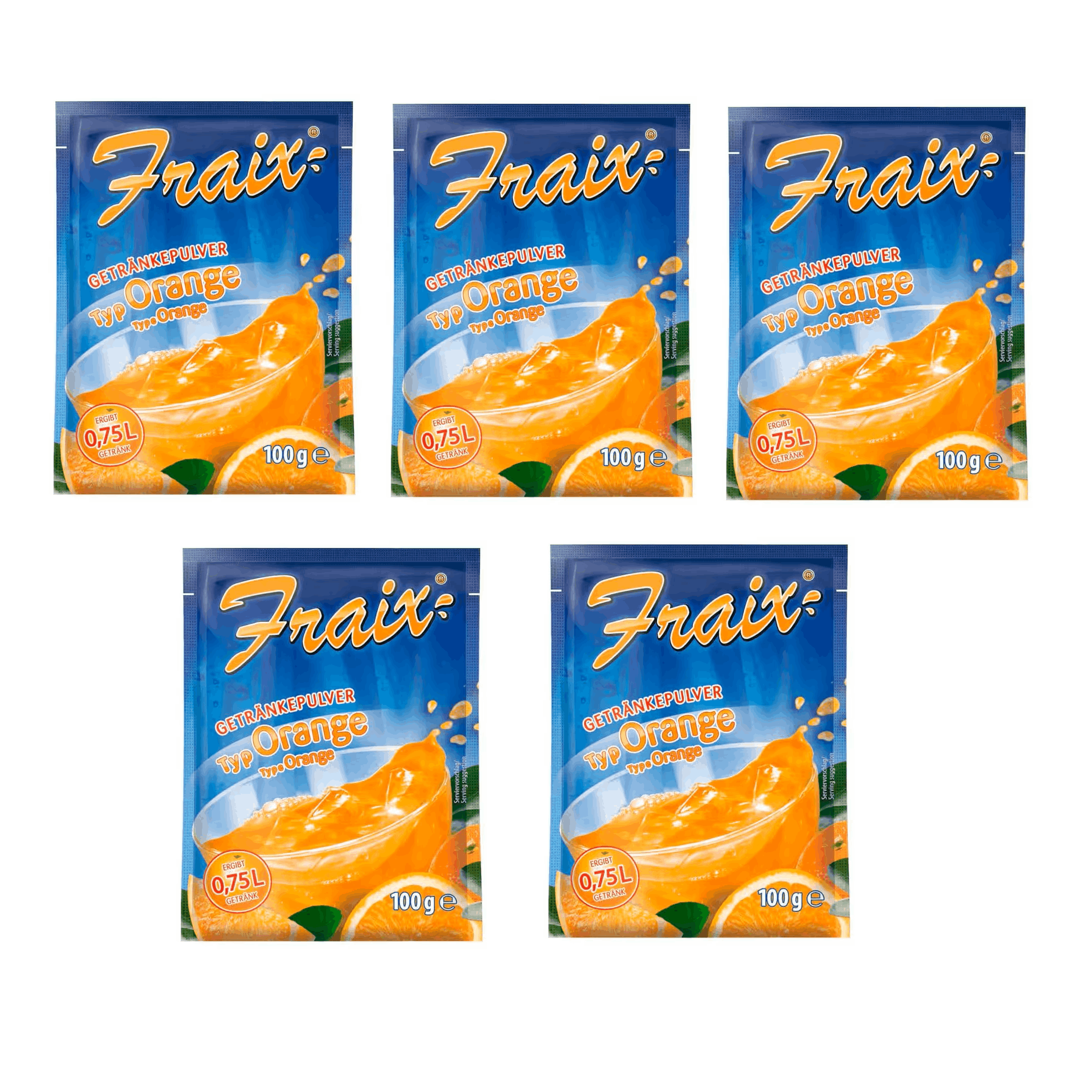 E-shop Fraix Getränkepulver Orange 5 x 100g