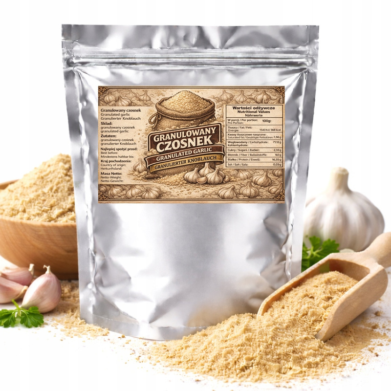 E-shop Granulierter Knoblauch - natürlicher PREMIUM kräftiger Geschmack für Gerichte 50g