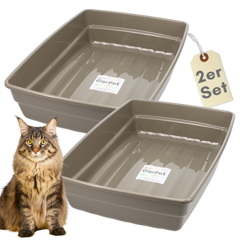 Set Of 2 Jumbo Cat Litter Boxes