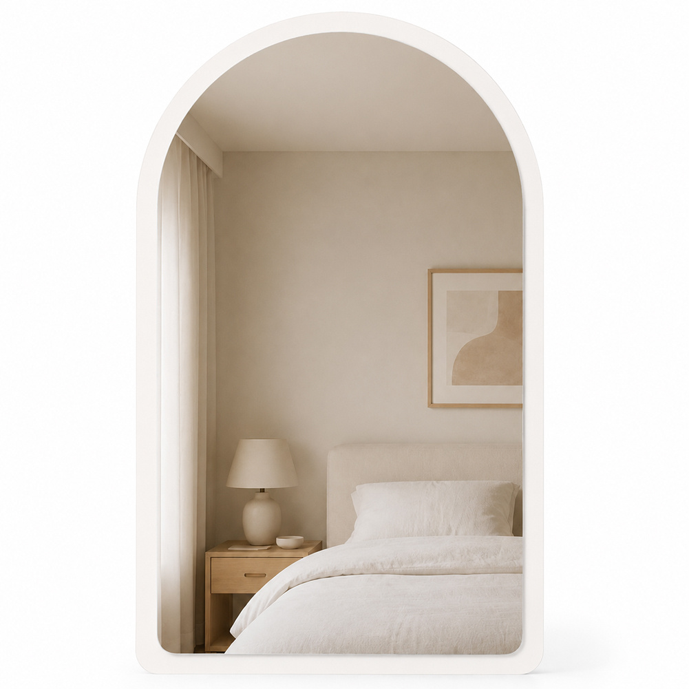 TEMU Shally Dogan Wall Mirror With Wooden Frame, Decorative Wall Mirrors For Modern Interior Design, Ideal For Bedroom, Entrance, Office, 46 X 60 Cm,