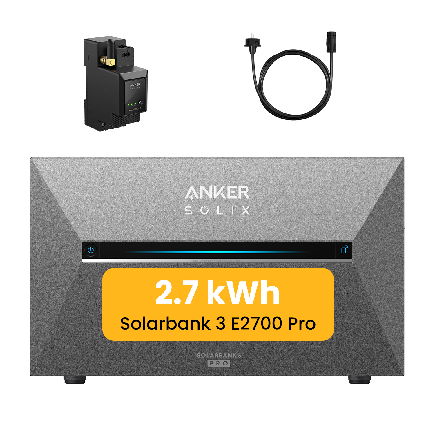 Image of Powerness® Anker Solar Power Bank 3 E2700 Pro 2688wh Storage For Balcony Power Station With Anker Smart Meter For Balcony Power Station